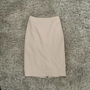 Theory wool blend pencil skirt cream beige XS 0